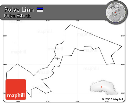 Blank Simple Map of Polva Linn