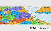Political Panoramic Map of Räpina