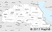 Silver Style Simple Map of Polva