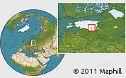 Satellite Location Map of Valgjärve, highlighted country