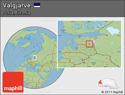 Savanna Style Location Map of Valgjärve