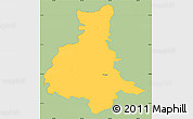 Savanna Style Simple Map of Valgjärve, single color outside