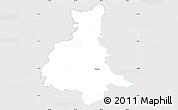 Silver Style Simple Map of Valgjärve, single color outside