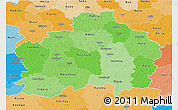 Political Shades 3D Map of Rapla