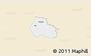 Classic Style 3D Map of Kaiu, single color outside