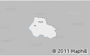 Gray 3D Map of Kaiu, single color outside