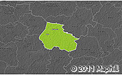 Physical 3D Map of Kaiu, darken, desaturated