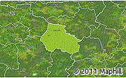 Physical 3D Map of Kaiu, satellite outside
