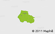 Physical 3D Map of Kaiu, single color outside
