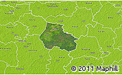Satellite 3D Map of Kaiu, physical outside