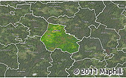 Satellite 3D Map of Kaiu, semi-desaturated