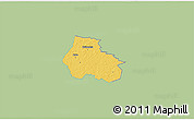 Savanna Style 3D Map of Kaiu, single color outside