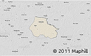 Shaded Relief 3D Map of Kaiu, desaturated
