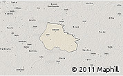 Shaded Relief 3D Map of Kaiu, semi-desaturated