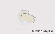 Shaded Relief 3D Map of Kaiu, single color outside