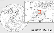 Blank Location Map of Kaiu, highlighted country