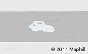 Gray Panoramic Map of Kaiu, single color outside