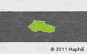 Physical Panoramic Map of Kaiu, darken, desaturated