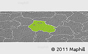 Physical Panoramic Map of Kaiu, desaturated