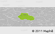 Physical Panoramic Map of Kaiu, lighten, desaturated