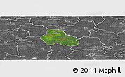 Satellite Panoramic Map of Kaiu, desaturated
