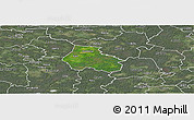 Satellite Panoramic Map of Kaiu, semi-desaturated