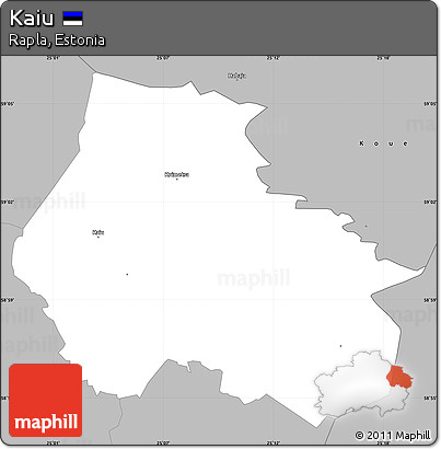 Gray Simple Map of Kaiu