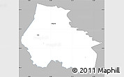 Gray Simple Map of Kaiu, single color outside