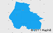 Political Simple Map of Kaiu, single color outside