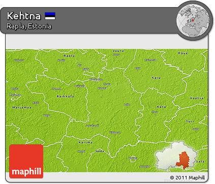 Physical 3D Map of Kehtna
