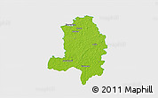 Physical 3D Map of Kehtna, single color outside