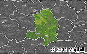 Satellite 3D Map of Kehtna, desaturated