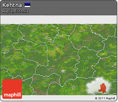 Satellite 3D Map of Kehtna