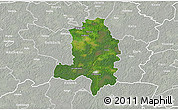 Satellite 3D Map of Kehtna, lighten, semi-desaturated
