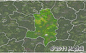 Satellite 3D Map of Kehtna, semi-desaturated