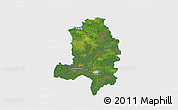 Satellite 3D Map of Kehtna, single color outside