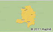 Savanna Style 3D Map of Kehtna, single color outside