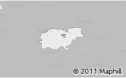 Gray 3D Map of Kohila, single color outside