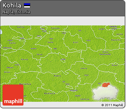 Physical 3D Map of Kohila