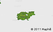 Satellite 3D Map of Kohila, single color outside