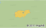 Savanna Style 3D Map of Kohila, single color outside