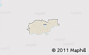 Shaded Relief 3D Map of Kohila, single color outside