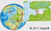 Physical Location Map of Kohila, highlighted country, highlighted parent region