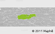 Physical Panoramic Map of Kohila, lighten, desaturated