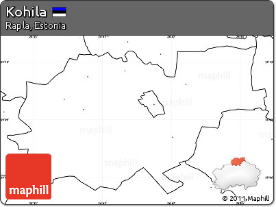 Blank Simple Map of Kohila, no labels