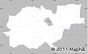 Gray Simple Map of Kohila, single color outside