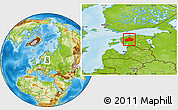 Physical Location Map of Rapla