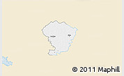 Classic Style 3D Map of Loodna, single color outside