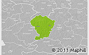 Physical 3D Map of Loodna, lighten, desaturated