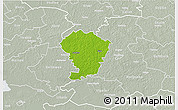 Physical 3D Map of Loodna, lighten, semi-desaturated